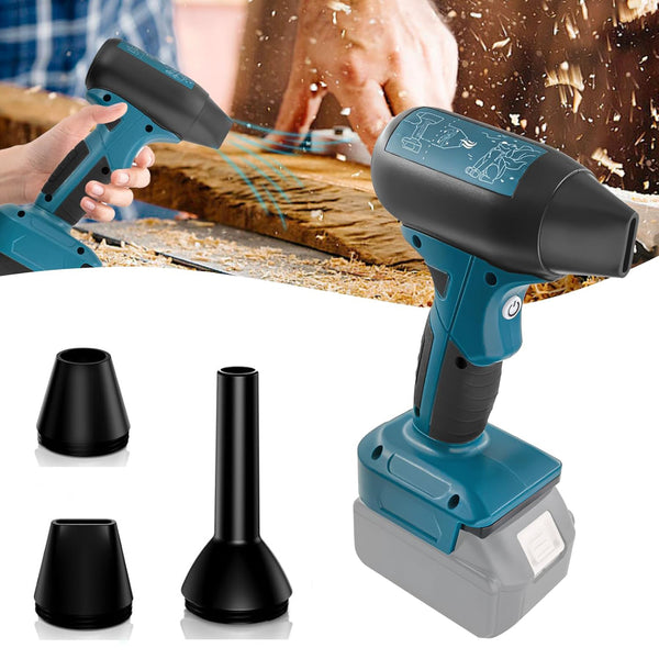 Akku Laubbläser Mini Kabelloser Laubbläser Bläser kompatibel für Makita 18V Batterien 4 Geschwindigkeitsstufen, für Blasen Auto Computer (onhe akku)