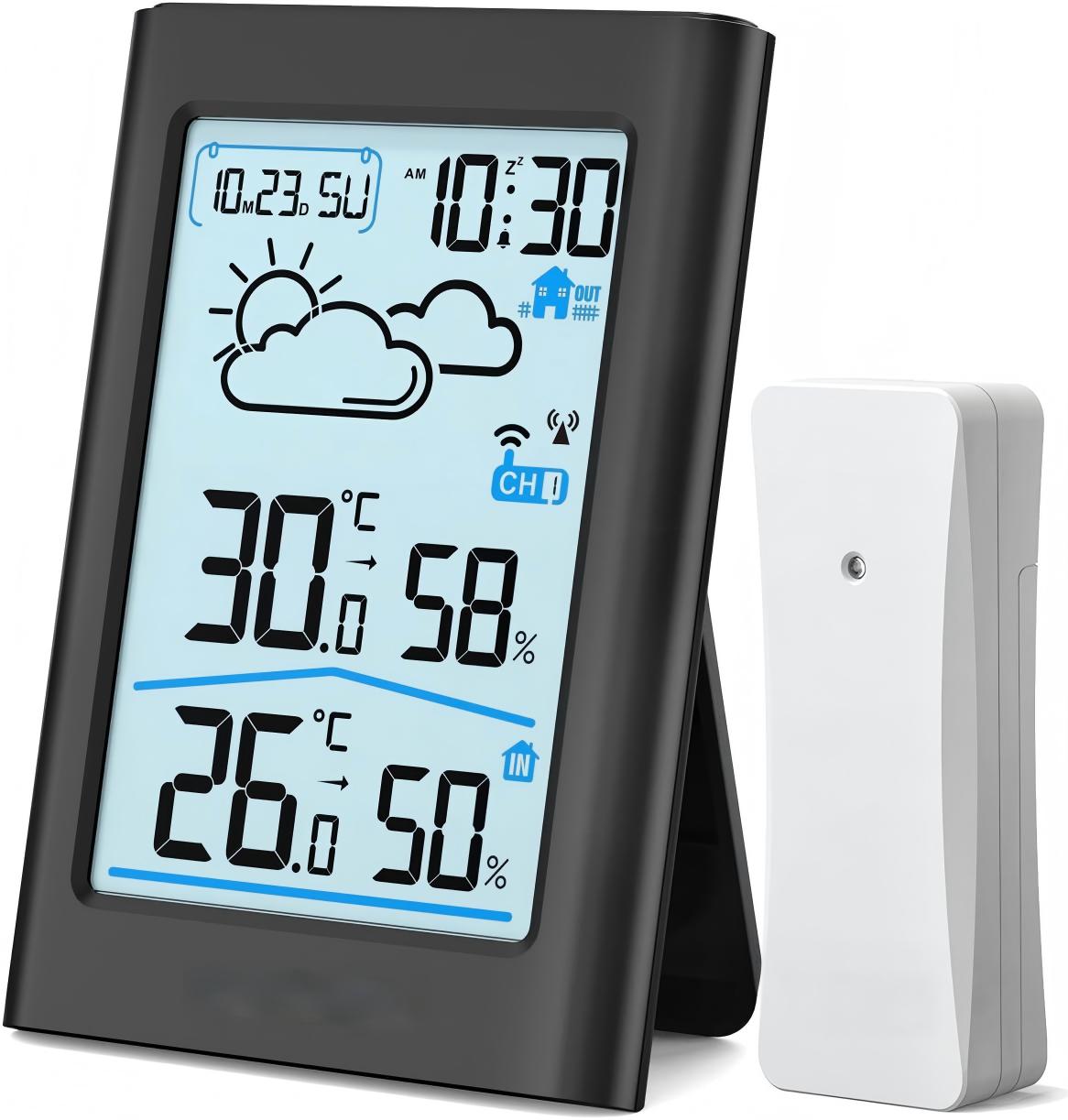 Spannende Funk Thermometer Mit Aussensensor Fotos